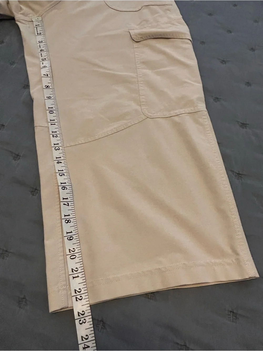 Lululemon Light Utilitech Cargo Pocket High Rise Crop Natural Ivory Size 28